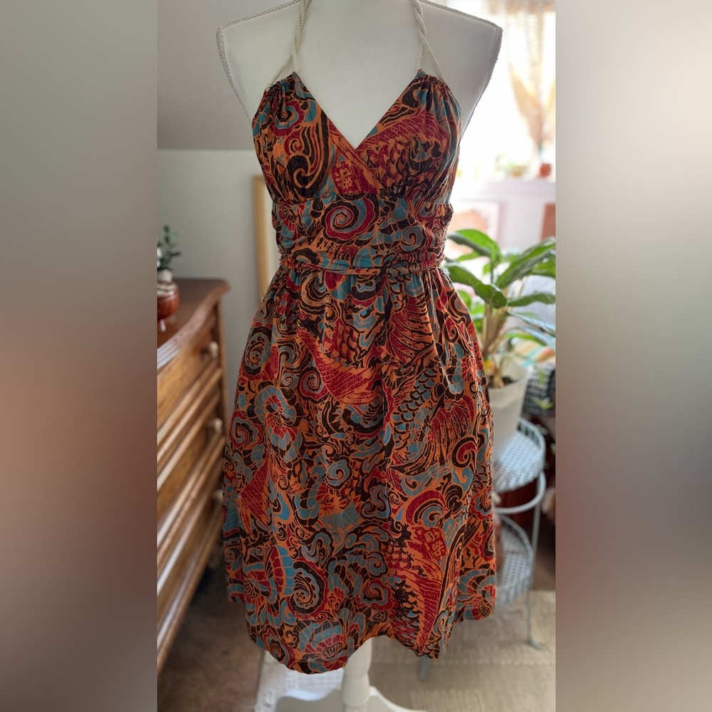 Anthropology halter dress